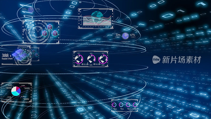 5G/6G和AI技术，全球通信网络概念。6 g业务图。全球业务。